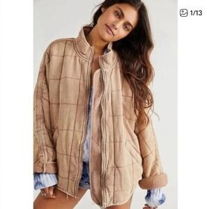 Free People Dolman Quilted Knit Jacket